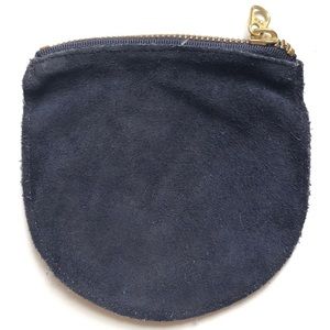 Baggu Leather Navy Coin Purse